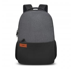 Skybags Laptop Backpack Evo 3 Compartment Black & Grey 18 ltr Side Bottle Holder 400g 14 x 30 x 45 cm