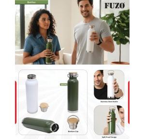 Fuzo Bottle TGZ-1161 Gulp Double Wall Stainless Steel Capacity: 650ML 27.5x7cm