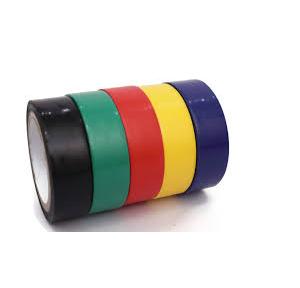GM Electrical Insulation Tape Self Adhesive PVC Thickness 0.125 MM Red, Yellow, Black, Blue & Green 17 MM 6.5 Mtr