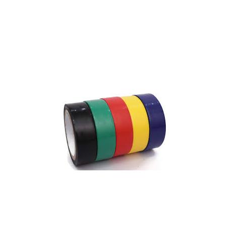 GM Electrical Insulation Tape Self Adhesive PVC Thickness 0.125 MM Red, Yellow, Black, Blue & Green 17 MM 6.5 Mtr