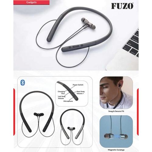 Fuzo Neckband Bluetooth TGZ-981 Fluid Talk Time: 10–12 Stand by Time: 450 Hours Charging Time: 2–3Hours