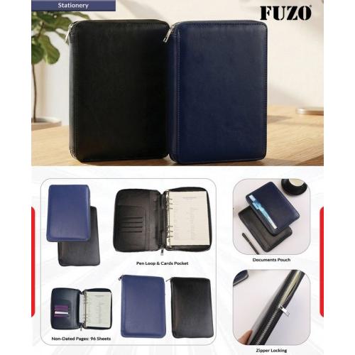 Fuzo Zipper Diary Organizer TGZ-2151 The Associate Premium Leatherette Inner Pages: 96 Sheets Paper Quality: 80 GSM