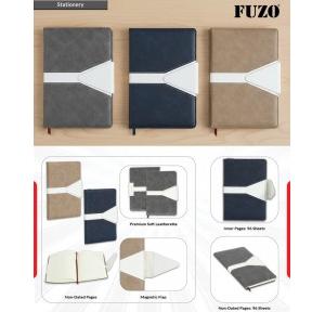 Fuzo Notebook TGZ-2169 The Attendant Leatherette with Magnetic Flap, Paper Quality: 70 GSM, Inner Pages: 96 Sheets A5 14.3x21.3cm