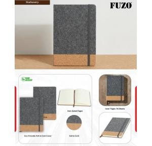 Fuzo Notebook TGZ-2196 The Custodian Eco-Friendly Felt & Cork 14.3x21.3cms