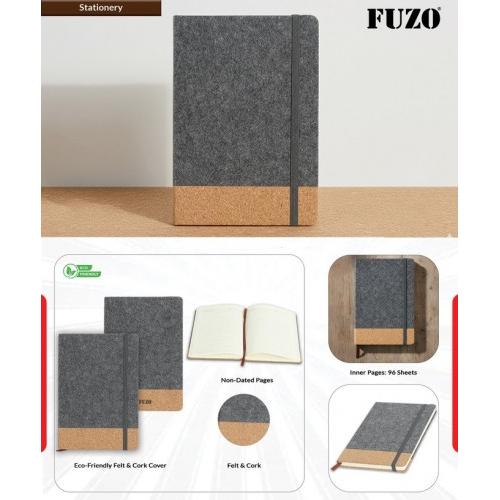 Fuzo Notebook TGZ-2196 The Custodian Eco-Friendly Felt & Cork 14.3x21.3cms
