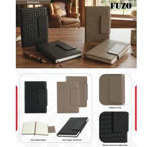 Fuzo Notebook TGZ-2178 The Surrogate Woven Textured Leatherette with Magnetic Flap 14.3x21.3cm