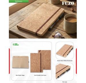 Fuzo Notebook TGZ-918 The Aide Eco-Friendly Cork Inner, Pages: 96, Paper: 70 GSM, 14.3x21.3cm A5