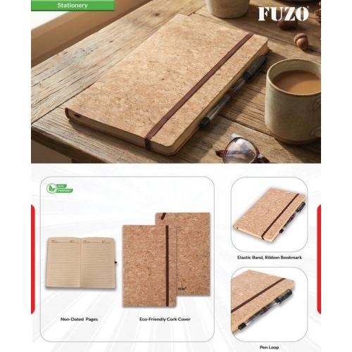 Fuzo Notebook TGZ-918 The Aide Eco-Friendly Cork Inner, Pages: 96, Paper: 70 GSM, 14.3x21.3cm A5
