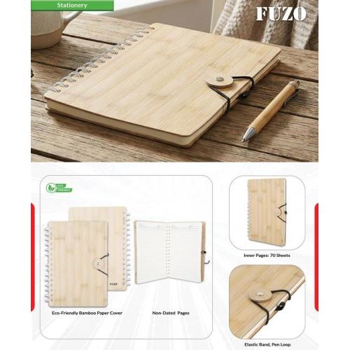 Fuzo Notebook TGZ-405 The Assistant Eco-Friendly, Inner Pages: 70, Paper Quality: 70 GSM, A5 14.3x21.3cm