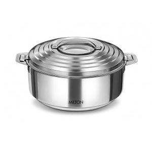 Milton Casserole Galaxia Stainless Steel 1 Ltr Double Walled Silver PU Insulated, Hot & Cold, Hygiene, Odourless
