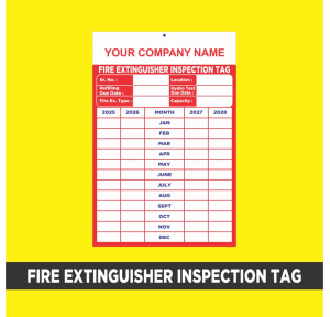 History Card PVC Sheet For Fire Extinguisher