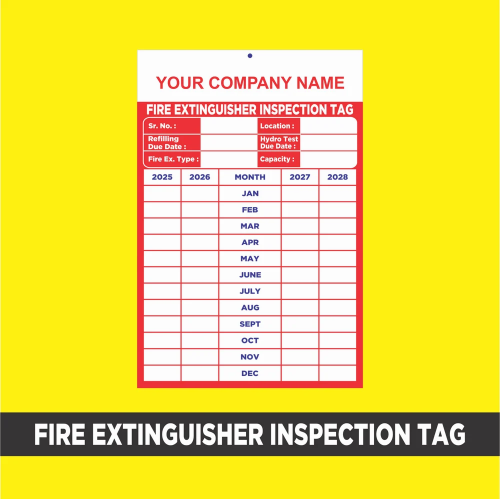 History Card PVC Sheet For Fire Extinguisher