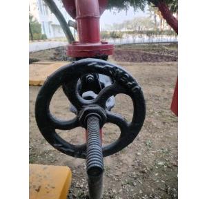 Hand Wheel MS Powder Coated Operation Dimensions 4 Inch