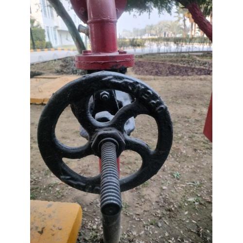 Hand Wheel MS Powder Coated Operation Dimensions 4 Inch