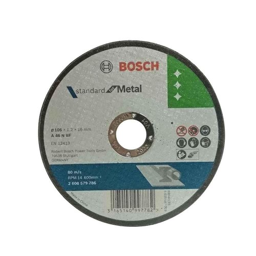 Bosch Metal Cutting Wheel A60N BF MS 4 Inch Round 2 MM Thickness Pack of 25