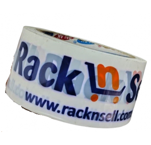 Self Adhesive Tape Custom Logo Print  White 48mm 65m