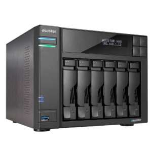 Asustor Lockerstor AS6706T 6Gen2 6 Bay NAS 6 Bay NAS Intel Celeron N5105 Quad-Core 2.0GHz, Dual 2.5GbE Ports, 8GB RAM DDR4, expandable upto 16GB (2x 8GB) Four M.2 SSD Slots (Diskless)