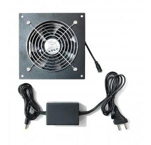 Cabinet Cooling Fan System FourDot 6 Inches Single 120 MM 5 Inch Fan With Adapter 12 Watts 220 Volts 3 Pin