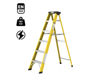 Y-Access Ladder 8301 FRP (Fiberglass) Single Sided Self Supporting 2 Steps Folding