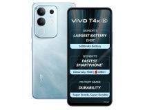 Vivo Mobile Phone T4x 5G 128 GB Storage 8 GB RAM 6500mAh Battery 17.07 CM (6.72 Inch) Display 50MP+2MP 8MP Front Camera Funtouch OS 15 Marine Blue
