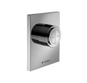 Schell Flush Plate 02 825 06 99 WC Operating Edition -ABS Chrome - Dual For Concealed Flush Compact II - High Pressure, Installation Depth 100 mm - 160 mm