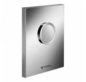 Schell Flush Plate 02 815 15 99 WC Operating Edition ND - Alpine White Finish, Single Flush For WC Concealed Flush Valve Compact II ND, Low Pressure From 0,8 bar
