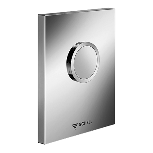 Schell Flush Plate 02 815 15 99 WC Operating Edition ND - Alpine White Finish, Single Flush For WC Concealed Flush Valve Compact II ND, Low Pressure From 0,8 bar