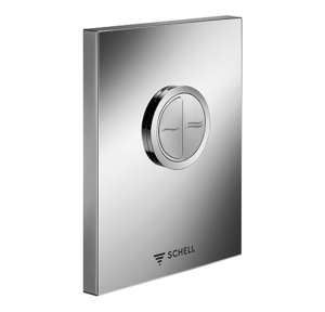 Schell Flush Plate 02 814 15 99 WC Operating Edition ECO ND - Alpine White, Dual Flush For WC Concealed Flush Mechanism Compact II ND, Low Pressure