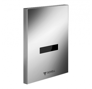 Schell Control Panel 02 806 06 99 Urinal control EDITION E - ABS Chrome, Battery Operated For Urinal Concealed Flush Valve COMPACT II
