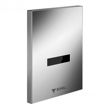 Schell Control Panel 02 806 06 99 Urinal control EDITION E - ABS Chrome, Battery Operated For Urinal Concealed Flush Valve COMPACT II