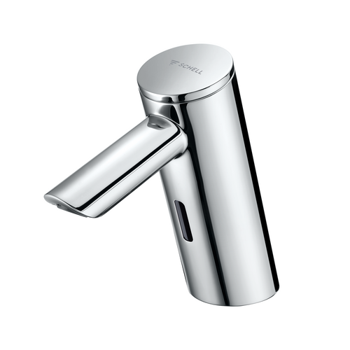 Schell Tap 00 283 06 99 Puris E2 HD-K Electronic Wash Basin(High Pressure Cold Water/Premixed Water), Mains Operation, With Transformer Plug 9 VDC 100-240 VAC, 50-60 Hz, Flow Volume: 5 l/min