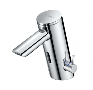 Schell Tap 00 291 06 99 PURIS E2 HD-M Electronic Wash Basin (High Pressure Mixed Water), Mains Operation, With Transformer Plug 9 VDC 100-240 VAC, 50-60 Hz, Flow Volume: 5 l/min