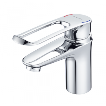Schell Tap 02 187 06 99 Single - Lever Wash Basin Mixer MODUS Care EH-T HD-M, extended Loop Handle And Thermoprotect Cartridge