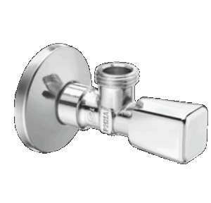 Schell Angle Valve 05 450 06 64 CUBIX Regulating, Surface: Chrome G 1/2 x G 3/8