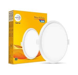 Wipro LED Downlight DG11527 Polycarbonate Garnet Round Wave Infinity Panel Downlight 6500K 15W Cool White 150 MM
