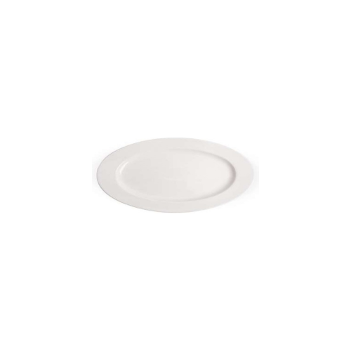 Plate Oval Salads Porcelain 12 Inch White