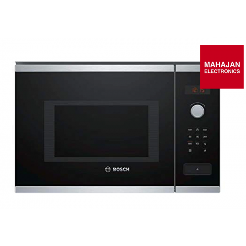 Bosch Microwave Oven BEL553MS0I Series 4 Built-In 25 Ltr SS 900W Grill Function Touch & Rotary Controls D36xW44xH26 MM