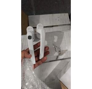 Door Handle UPVC  White Aluminium Powder Coated Sliding Door Double Handle One Side Key One Side Knob