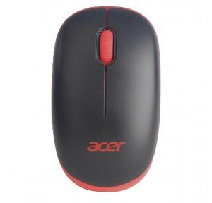 Acer Wireless Mouse 1600 DPI/2.4 GHz Frequency Optical Sensor USB Dongle Color Black/Red