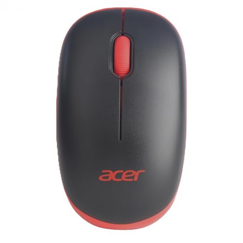 Acer Wireless Mouse 1600 DPI/2.4 GHz Frequency Optical Sensor USB Dongle Color Black/Red