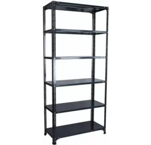 Slotted Angle Rack Heavy Duty Having 6 Shelves 5 Compartment 20 Gauge With Angle 15 Gauge 40X40X1.8 MM Dimension 2100x900x450 MM Power Coated Grey Color With Installation