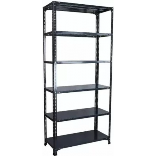 Slotted Angle Rack Heavy Duty Having 6 Shelves 5 Compartment 20 Gauge With Angle 15 Gauge 40X40X1.8 MM Dimension 2100x900x450 MM Power Coated Grey Color With Installation