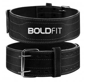 Boldfit Gym Belt For Men And Women Lever Deadlift Belt For Workout, Powerlifting, Weight Lifting S/M Black