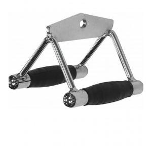 Universal Fitness Handles Heavy Steel Double D Row Rubber, Solid Rowing Grips