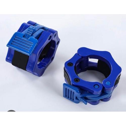 Universal Fitness Bar Collar Olympic Plastic Rod Locks Clip Pair For 50 mm Barbells Black 1 Pair