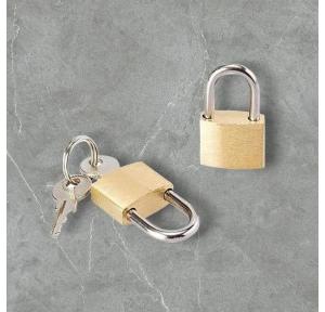 Brass Pad Mini Safety Padlock 25mm and Keys