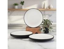 Servewell Full Plate S-3189 2Tone 26.7 cm Round Matte Melamine 10.5 Inch Blue