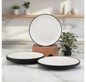 Servewell Full Plate S-3189 2Tone 26.7 cm Round Matte Melamine 10.5 Inch Blue