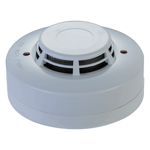 Ravel Smoke Detector RE 317D-SL Addressable Photelectric Polarity Free FR ABS Plastic 100 MM Base Dual LED’s For 360 Degree  Visibility H46 X D100 MM IP42 Start Up Time 30 Sec 0-4000 fpm Address Set by 8 Digit DIP Switch