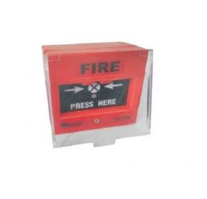 Ravel Call Point RE-737M Manual Analogue Addressable Inbuilt Isolator Suitable For Flush or Surface Mounting 24VDC Alarm Current 2.5mA 86x86x50 MM IP50 125g Connection 2.5 MM Square Max